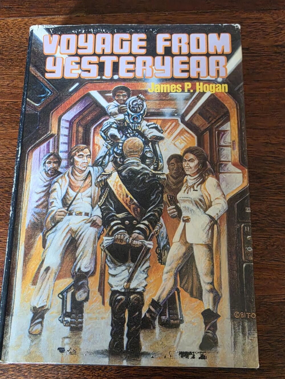 Voyage From Yesteryear By James P. Hogan 1982 Vtg Hardcover DJ Book Club Edition